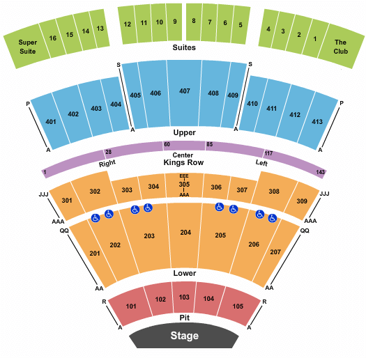 Texas Trust CU Theatre Dallas Blues Seating Chart